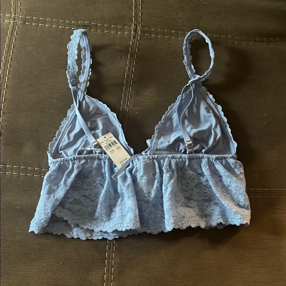 Aerie show off vintage lace tie front bra top - Picture 2 of 12